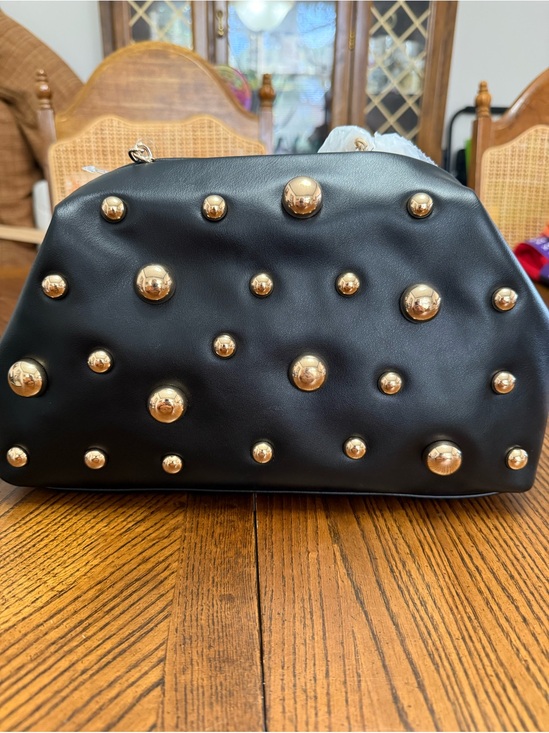 a new day Handbags - A New Day Black and Gold Beaded Handbag. NWT.